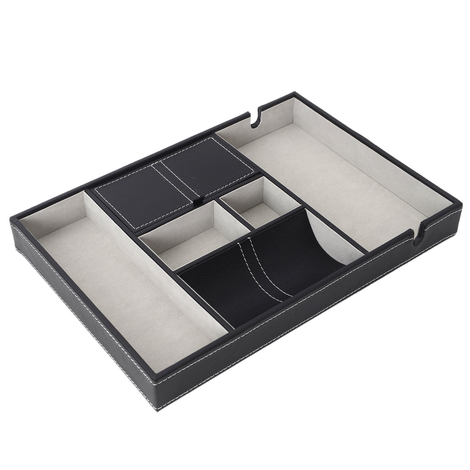 bowl. Desk Phone holder Leather Valet Tray trinket tray Change tray 