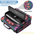 thumbnail image 6 of Zipper Binder with Shoulder Strap 2 inch 3 Ring Waterproof File Folder Organizer Bag 500 Sheet Peacock with Iridescent Tail, 6 of 8