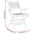 thumbnail image 4 of vidaXL 5 Piece Garden Dining Set Solid Wood Teak, 4 of 5