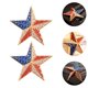 thumbnail image 2 of 2 piezas broches de bandera americana moda estrella solapas pines insignias decoraciones de vestuario, 2 of 5