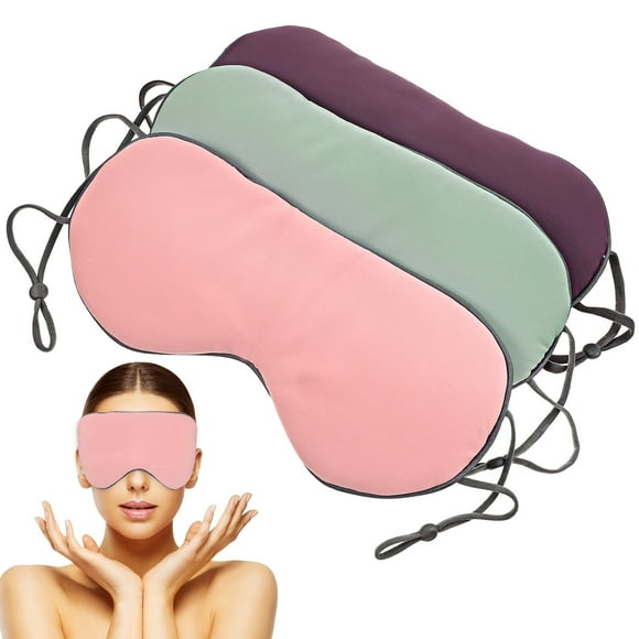 3pcs Sleeping Eye Mask with Adjustable Strap Comfort Sleep Eye Mask Portable Eye Mask