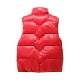thumbnail image 5 of Patlollav Fashion Women Pocket Coats Long Jackets Winter Sleeveless Down Cotton Waistcoat, 5 of 7