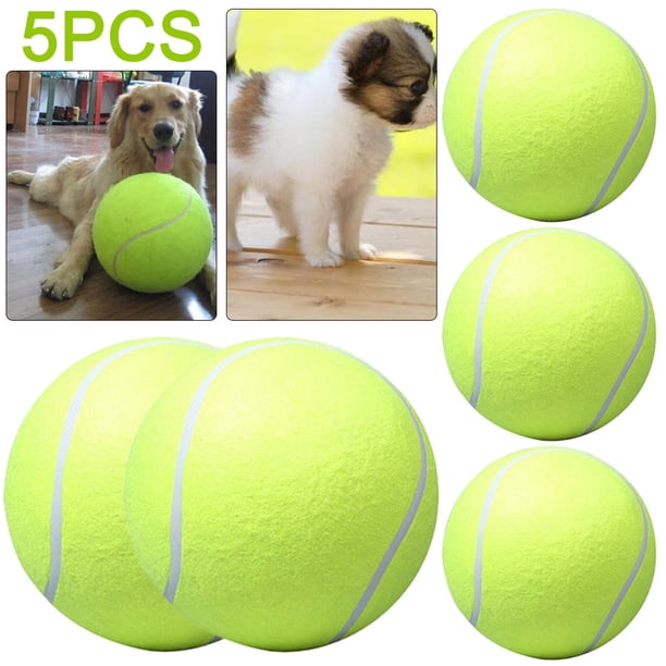 Kuymtek Lanzador Pelotas Tenis para Y Cachorros Juguete Gigante 9 5 Pulgadas 5 Uds.
