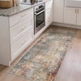 thumbnail image 2 of DEORAB 2x3 Area Rugs Low Pile Lightweight Machine Washable Rug Non Slip Indoor Doormat for Kitchen, Entryway, Bathroom, Red, 2 of 6