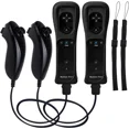 thumbnail image 1 of Motion Plus Wii Controllers 2Packs with Nunchucks, Wii Remote Controllers Compatible for wii and Wii U with Built in Motion Plus, 1 of 6