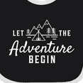 thumbnail image 4 of Inktastic Let the Adventure Begin with Camping Tent and Mountains Boys or Girls Baby Bib, 4 of 4