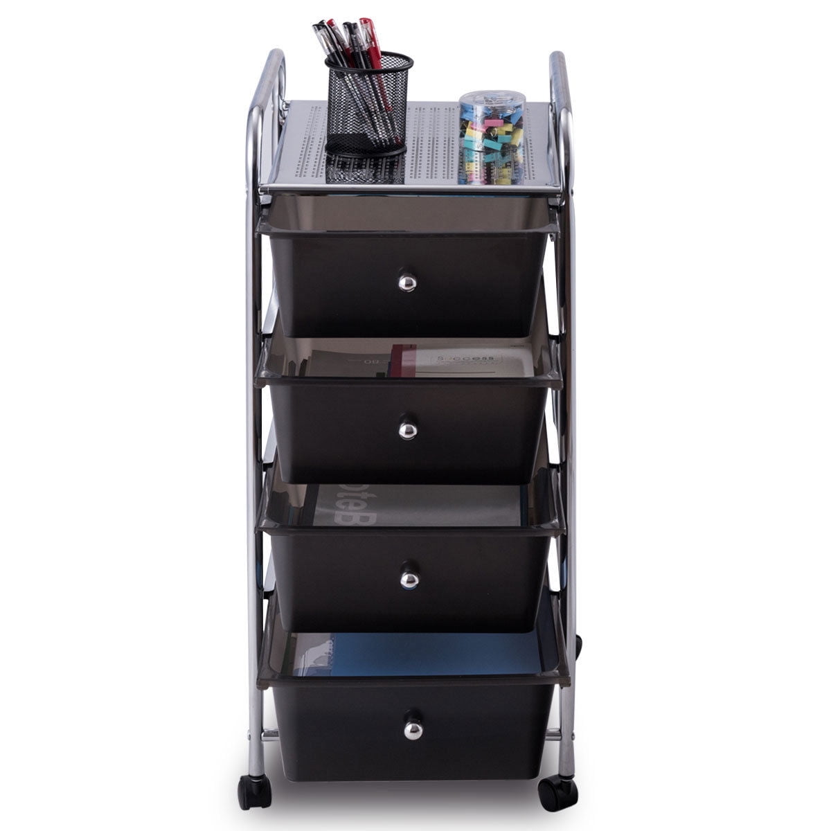 Hastings Home 4-Drawer Rolling Storage Cart - 9948933