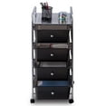 thumbnail image 6 of Costway 4 Drawers Metal Rolling Storage Cart Scrapbook Supply & Paper Home Office, 6 of 10
