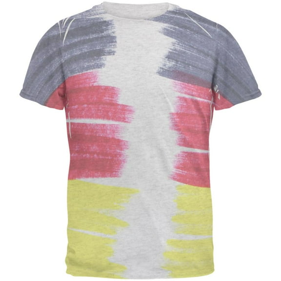 Oktoberfest Color Me German Men's Soft T-Shirt Heather White X-LG