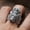 Lion, variant on Unisex Adjustable Alloy Ring for Men and Women Retro Geometric Design with Triangle Dot Ring and Line Elements Fashionable European American Jewelry