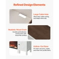 thumbnail image 6 of KFFKFF Farmhouse Fireplace TV Stand for TVs up to 100 Inches, Entertainment Center with 60-Inch Electric Fireplace & Storage Drawers, Remote-Controlled, White Finish, 6 of 9