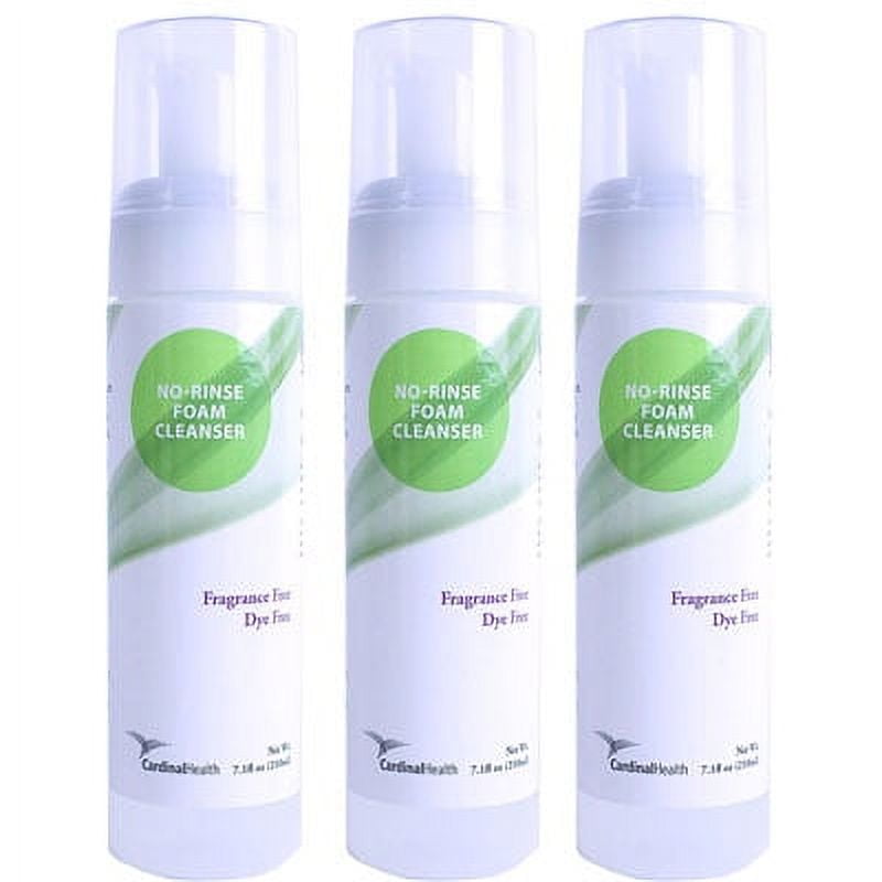 Cardinal Health Rinse Free Foam Cleanser - (Fragrance Free) 7.1 fl.oz. 3 PACK