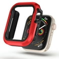 thumbnail image 2 of TECH CIRCLE Case for Apple Watch Series 6/5/4/SE (40mm) - Durable Aluminum/TPU Case Shockproof Protective Sturdy Rugged Cover Stylish Cool Bumper Protector for Apple Smartwatch 40MM, Red, 2 of 9