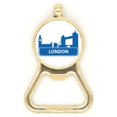 thumbnail image 1 of Londres Inglaterra Azul patron de referencia Botellas de cerveza, abrelatas de acero inoxidable., 1 of 3