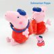 thumbnail image 1 of Peluche profesional de Peppa Pig para niños, figura de Anime, tela suave, relleno de algodón PP, juguetes, regalos de cumpleaños, 19 CM, 1 of 4