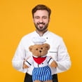 thumbnail image 2 of Oso de peluche HollyHome Chef con uniforme de chef de 40 cm, 2 of 9