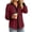 Wine, variant on SEROYE Women's Button Down Shirt Color Block Long Sleeve Classic Fit Collared Blouse Dressy Casual Office Work Tops (XL, Blue)