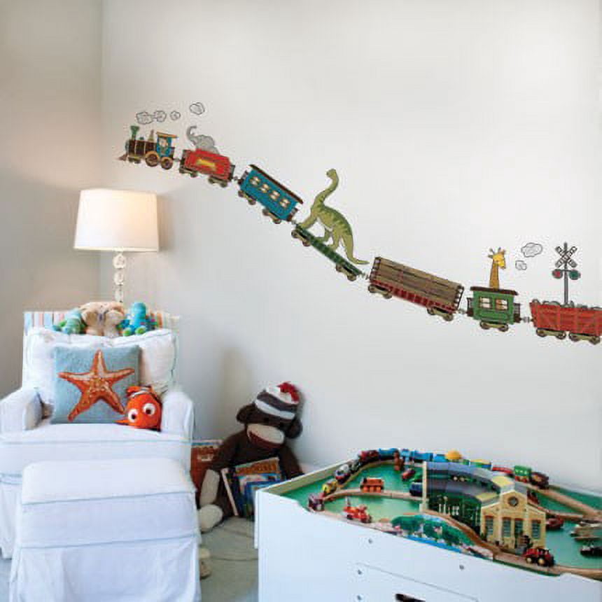 Animal Train Vinyl Wall Stickers
