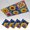 Color 4, variant on Mexican 4 Pack Magnetic Ceiling Light Covers 2 x 4 Feet, Blue White Floral Tile Ornate Details Light Shades & Filters for Office Classroom Drop Ceiling Flat Panel Lights