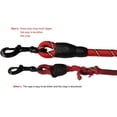 thumbnail image 3 of Forte Corde en Laisse de Chien en Nylon avec Poignée Rembourrée Confortable Formation Plomb pour les Chiens de Races Moyennes et Grandes - Résistant 5ft Long (Rouge), 3 of 4