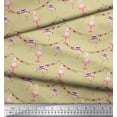 thumbnail image 2 of Soimoi Beige Rayon Fabric Birthday Theme Party Print Sewing Fabric Yard 42 Inch Wide, 2 of 5