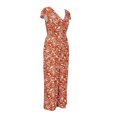 thumbnail image 3 of Jumpsuit Ocean Pacific Talla EG Escote V con Estampado Hojas Anaranjado, 3 of 4