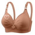 thumbnail image 5 of Wiyuqeen Bras for Women No Underwire Supportive Everyday Bras Plus Size Full Coverage Push Up Bralettes with Love Print, 5 of 5