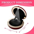 thumbnail image 3 of Novel Box Red Ring Box with LED Light for Jewelry Gift 3x3x1.12 In - Slim Rings Boxes for Proposal, 3 of 8