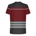 thumbnail image 3 of Maean Men's Striped T Shirt Short Sleeve Round Neck Color Block Summer Tops Casual Tee for Mens, 3 of 5