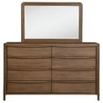 thumbnail image 3 of Maderia 8-drawer Dresser and Mirror Walnut, 3 of 12