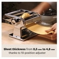 thumbnail image 4 of DaiZuY Made in Italy Ampia 150 Classic Manual Pasta Machine, Chrome Steel. Makes Lasagne, Fettuccine & Tagliolini, 4 of 7