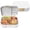 White, variant on Modern - Adult & Teen Bento Lunch Box; 3-4 Compartments, Leak-Resistant, 5.5 Cup Capacity/44 fl oz, Improved Locking Clips, Reusable, BPA-Free, Dishwasher/Microwave Safe Tray (Mint Green)