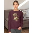 thumbnail image 2 of Bachman's Warbler And Flowers Sweatshirt Women -John James Audubon Designs, Female 5X-Large, 2 of 4