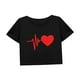 thumbnail image 4 of Camiseta corta holgada de verano para mujer, camiseta recortada suave para senderismo, mochilero, mujer XL, 4 of 7