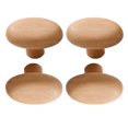 thumbnail image 2 of 4 ganchos de madera para colgar en la pared con asas de madera, decoración de diseño nórdico versátil. Oval, 2 of 9