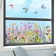 thumbnail image 4 of Coloridas pegatinas electrostáticas florales para ventanas, calcomanías decorativas de vidrio de doble cara con diseño lavable, adhesión sin pegamento para la decoración del hogar en el salón y el, 4 of 8
