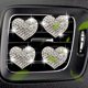 thumbnail image 1 of 4 clips de ventilación para ambientador de coche plateados para mujer, clip decorativo para ambientador de coche en forma de corazón, accesorios de ventilación para coche, adecuados para el interior del coche de mujer, la oficina y la decoración del hogar ER, 1 of 5