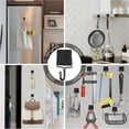 thumbnail image 3 of HLONK Rustproof Magnetic Hooks  Stainless Steel Black  4 Pieces, 3 of 7