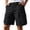 Black, variant on Enjoytime Hiking Cargo Shorts for Men Elastic Waist Lightweight Outdoor Athletic Work Shorts with Multi Pockets