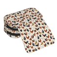 thumbnail image 4 of Rateoe Roosters and Chickens Pattern Double Clamshell Pen Case, Storage Organizer with Two Zipper Compartments– Holds Up to 50 Pencils & Pens, 4 of 7