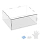 thumbnail image 1 of Caja de Exhibición de Acrílico de 1 Paquete, 9.8x7.9x3.9 Pulgadas/25x20x10cm Caja de Exhibición Transparente de Acrílico con Base de Madera Negra [Blanco, Transparente], 1 of 6