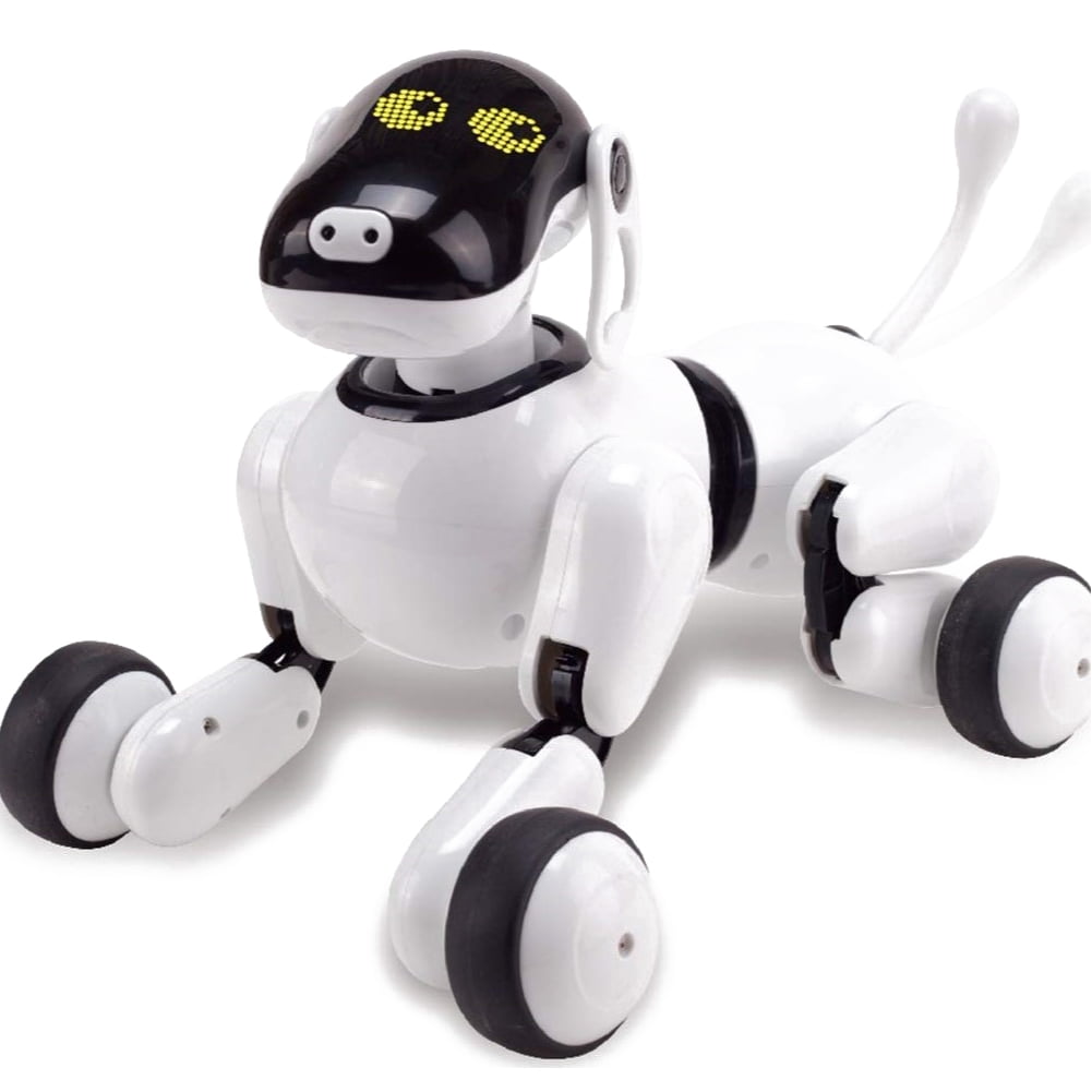 white robot dog toy