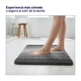 thumbnail image 4 of Tapete para Baño Bluelander de Microfibra, Antideslizante con Suela TPR, Gris Oscuro, 4 of 5