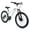 White, variant on Harmie Mountain Bike 21 Speed Precision Shifting for All Terrains Dual Disc Brakes for Reliable Stopping Power Adult Riders Mountain Bicycle White Front Suspension 24 Inch Steel Frame 21 Speed
