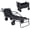 Black 338, variant on 2-in-1 Multifunctional Folding Wagon Cart with All-Terrain Wheels, Convertible Beach Chair, 650lb Capacity for Shopping Camping Sports Garden, Black Heavy Duty Utility Cart