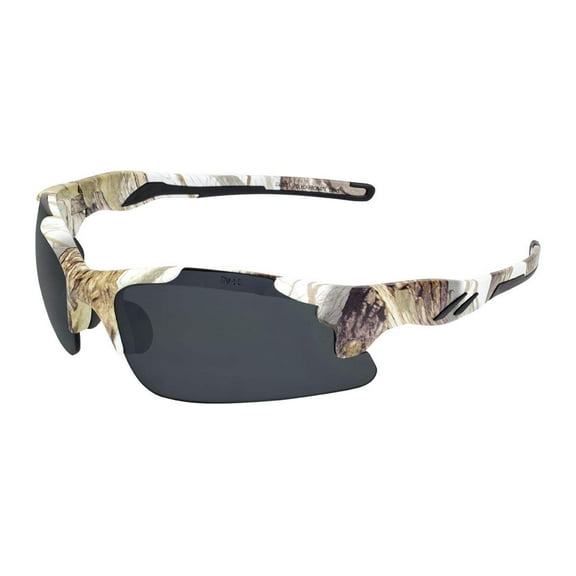 Global Vision Metro White Camo Smoke Wrap Wrap Around Sport Motorcycle Hunting Sunglasses