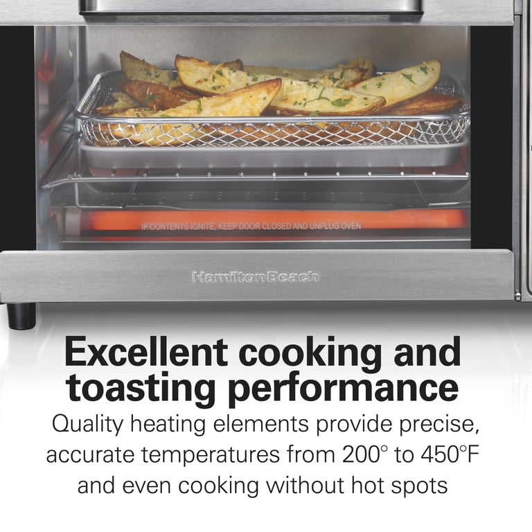 Hamilton Beach 4-in-1 Air Fryer Toaster Oven, Stainless Steel photo 6