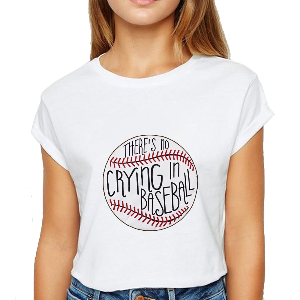 there's no crying in baseball shirt american eagle
