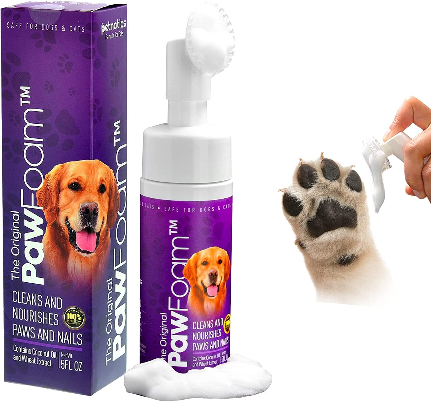 Petnatics Pet Paw Cleaner for Dogs and Cats PawFoam Pet Paw Cleaner