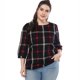 thumbnail image 2 of Blusa de mujer, cuello redondo, manga 3/4, camisa vintage suelta, tops Eccomum XL, 2 of 6